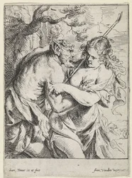 Satyre et bergère