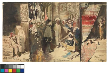 Grand triptyque indien
