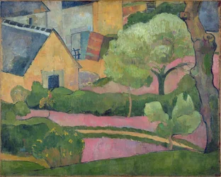 Cour de ferme à Le Pouldu, vers 1892