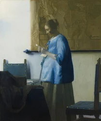 La lectrice de lettres. Vers 1663