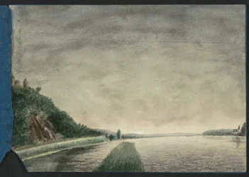 Paysage de montagne au bord d