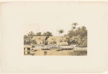 Vue de rivière en Asie