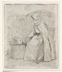 Marchande assise