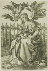 Madonna couronnée par deux anges