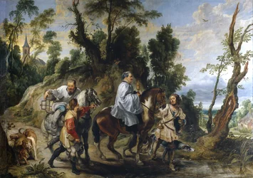 Rodolphe de Habsbourg et le prêtre, ca 1625