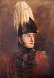 Portrait du général Lord Edward Somerset, soldat britannique, 1821