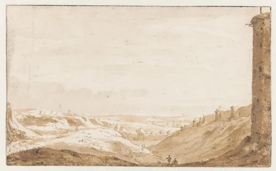 Paysage vallonné près de la porte de Namur à Bruxelles