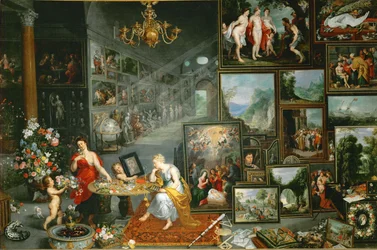 Allégorie de la vue (peinture sur bois)