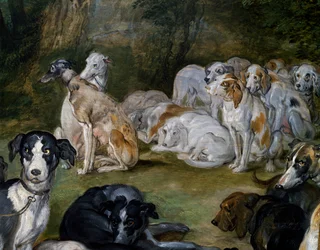 Chiens (détail)