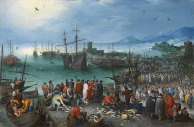 Scène de port avec le départ de Saint Paul de Césarée