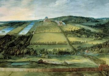 Paysage avec le château de Mariemont