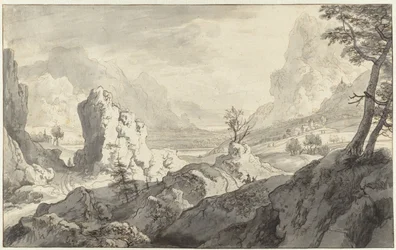 Paysage montagneux imaginaire