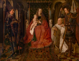 Madone entourée de saint Georges, saint Donatien de Reims et du chanoine donateur Van der Paele