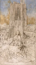 Sainte Barbe, vers 1427 (huile sur panneau)