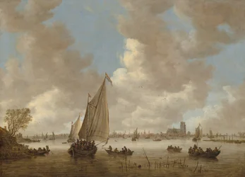 Vue de Dordrecht depuis le nord