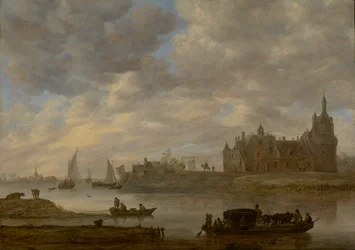 Vue du château de Duurstede à Wijk bij Duurstede