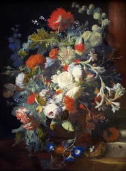 Bouquet de fleurs près d