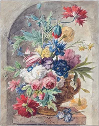 Nature morte aux fleurs, vers 1734