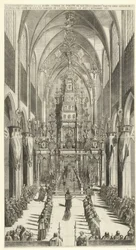 Service funèbre pour Philippe IV à Bruxelles, 1665