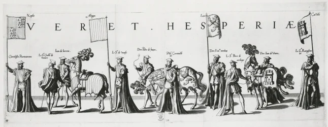 Armes de Castille et de Léon au cortège funèbre de l
