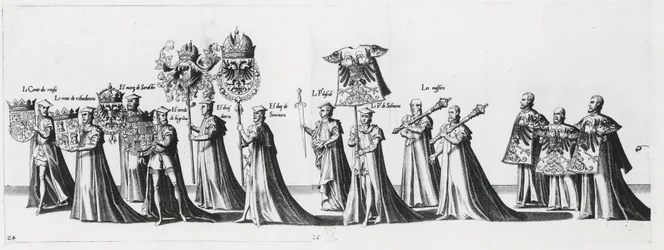 Armes impériales au cortège funèbre de l