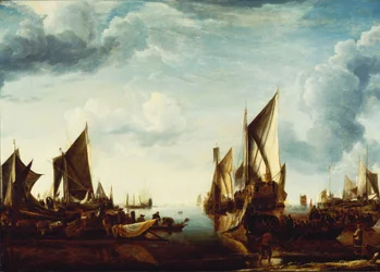 La visite du stathouder, le prince Frederik Hendrik, à la flotte des États généraux à Dordrecht en 1646