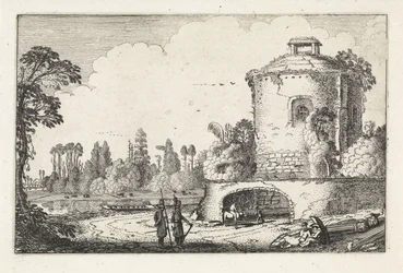 Paysage avec une tour ronde (Landschappen, Amenissimae aliquot requculae)