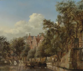 Le Herengracht, Amsterdam, vu depuis le Leliegracht