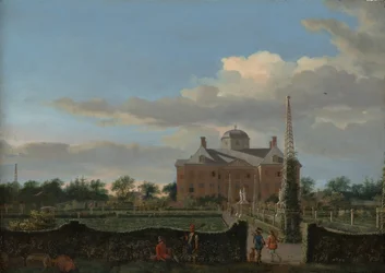 Le Huis ten Bosch à La Haye et son jardin formel vue du sud, vers 1668-70