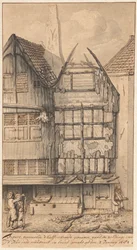 Deux maisons brûlées dans la Oude Nieuwstraat, 1682