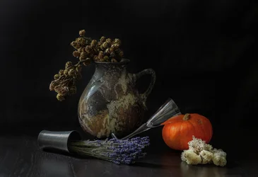 Nature morte automnale rustique