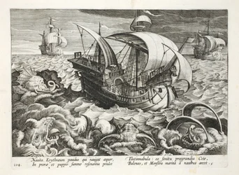 Chasse aux créatures marines, planche 84, illustration de 