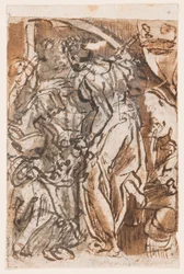 Recto : Judith avec la tête d