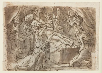 Recto : Lamentation sur le Christ mort ; Verso : Zeuxis peignant Hélène de Troie