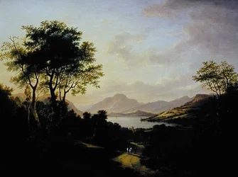 Vue étendue de Loch Lomond, près de Dumbarton