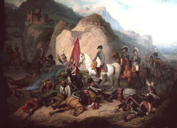 Napoléon dans les gorges de Somosierra