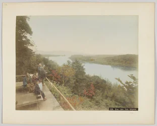 Lac Biwa depuis Ishiyama, préfecture de Shiga, Japon