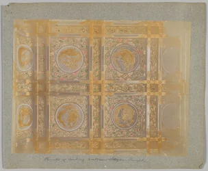 Panneaux de plafond du Tōshō-gū, Nikko, Japon