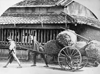 Chariot à main, Japon, vers 1860