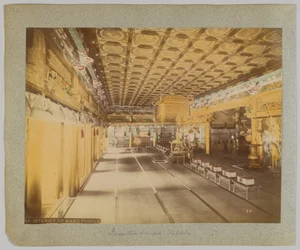 Intérieur du temple Jemitsu, Nikko, Japon