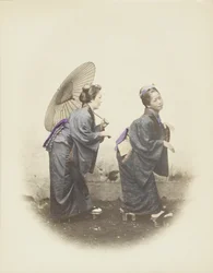 Femmes japonaises en tenue traditionnelle