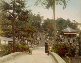 Tombes de Kurodani, Kyoto, vers 1890