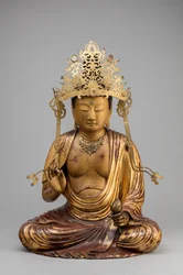 Bodhisattva Kannon avec une fleur de lotus