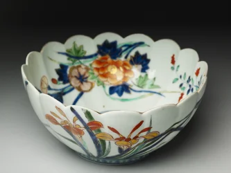 Bol à côtés cannelés et bord festonné, ko-Imari, vers 1770-20