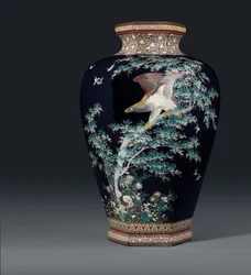 Vase cloisonné, marque de l