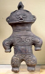 Statuette dogū, Japon, hauteur 20 cm, Néolithique, période Jōmon