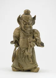 Figure de Shoki le dompteur de démons, Tokyo, période Edo