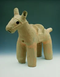 Haniwa Cheval, trouvé autour de Funuli, province de Boshu, district d