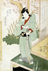 Estampe japonaise : Samouraï, s.d.