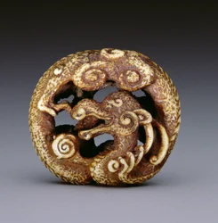 Netsuke représentant un dragon d